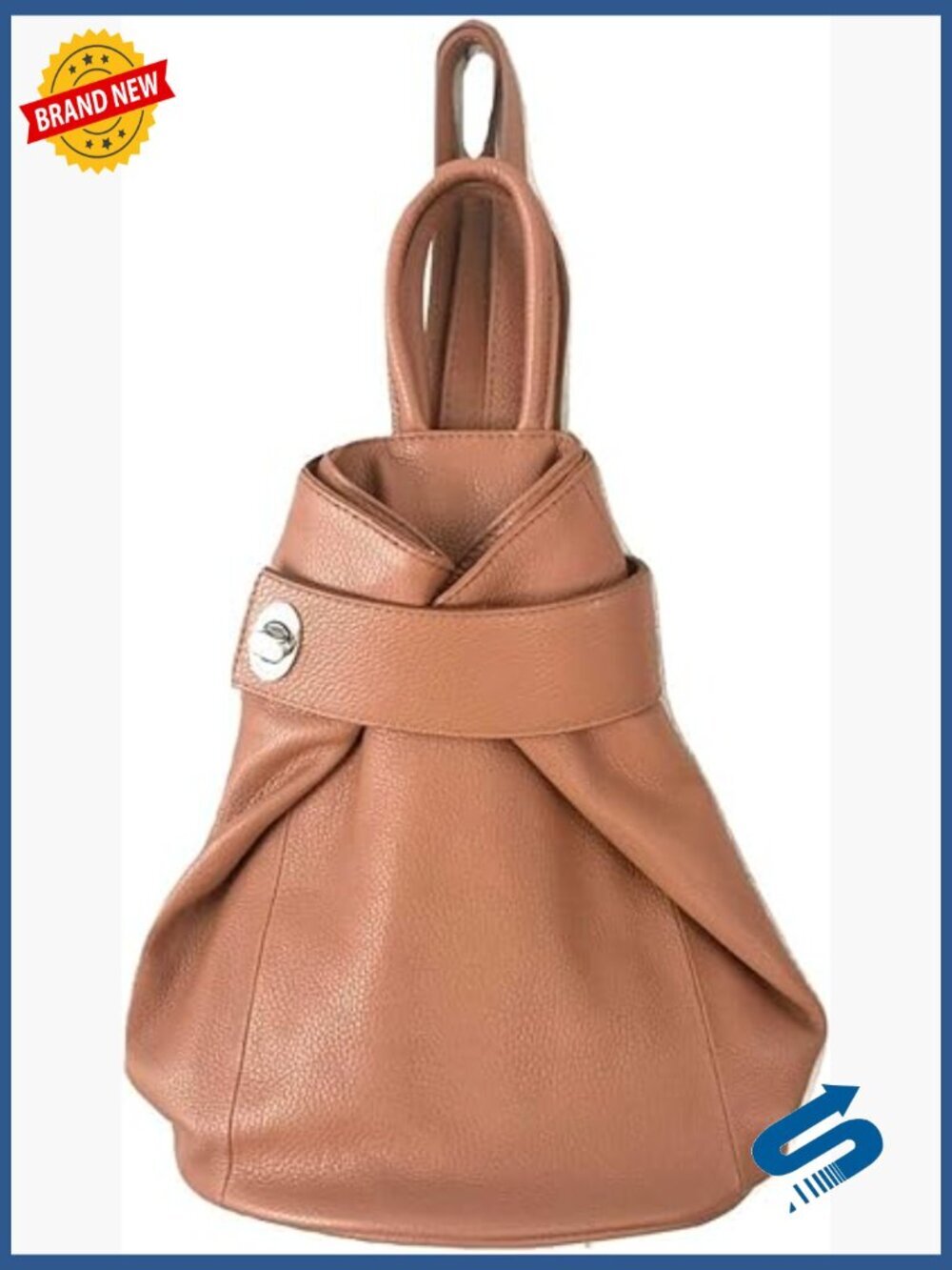 Convertible Leather Backpack Purse for Women – Anti-Theft Tote Bag for Travel
